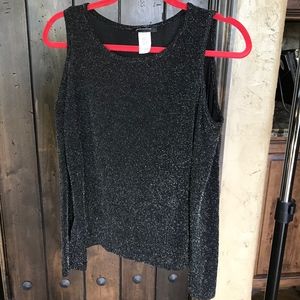 Piccolina Black Sparkle Knit Top - NWOT